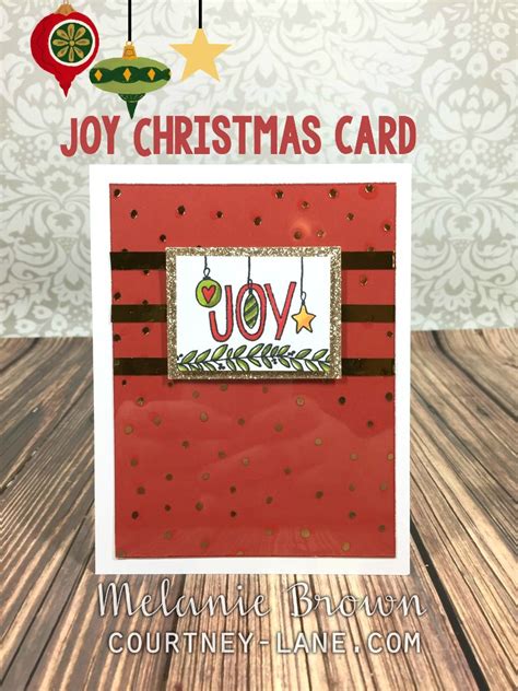 Courtney Lane Designs: Joy Christmas card