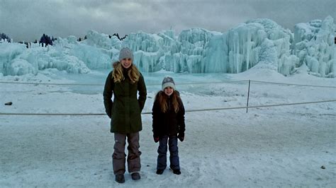 Visiting The Edmonton Ice Castle – Passports and Pigtails