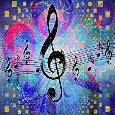 Musical Glitter Background, musical , glitter , background , gif , notes , black , blue , purple ...