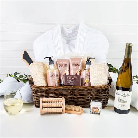 Epitome of Luxury Spa White Wine Basket by GiftBasket.com | Luxury spa, Spa basket, Mothers day spa