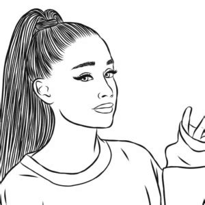 Ariana Grande Coloring Pages Printable for Free Download