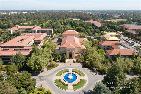 Photo: Aerial view of Stanford University campus.