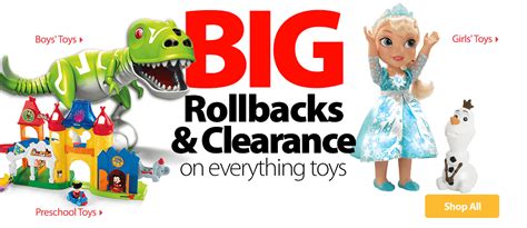 Rollbacks on Toys