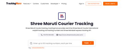 Shree Maruti Courier Tracking - TrackingMore