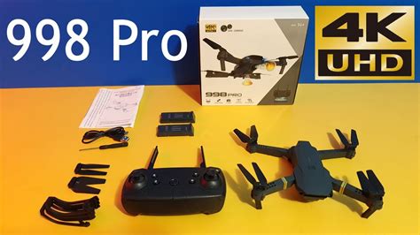 998 Pro 4K Ultra HD Dual Camera Micro Foldable Drone Unboxing !! Water Prices - YouTube