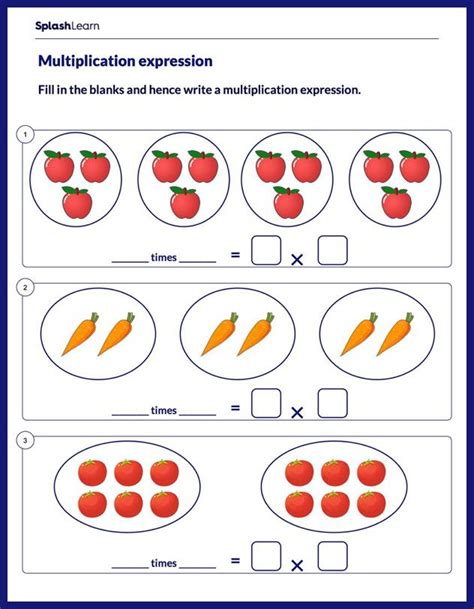 Free Printable Multiplication Worksheets for 3rd Graders | SplashLearn