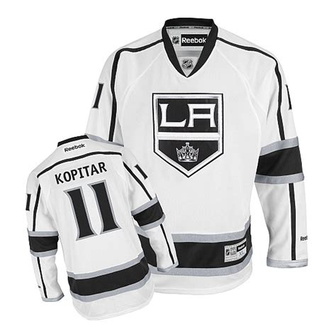 Anze Kopitar Los Angeles Kings Reebok Youth Premier Away Jersey - White