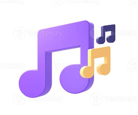 3d purple music note icon for UI UX web mobile apps social media ads designs 28754681 PNG