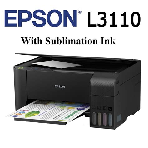 Epson L3110 All-in-One Ink Tank Printer with Sublimation Ink | Shopee Malaysia