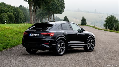 Audi Q3 Sportback | 2020MY (Color: Mythos Black) | Rear Three-Quarter