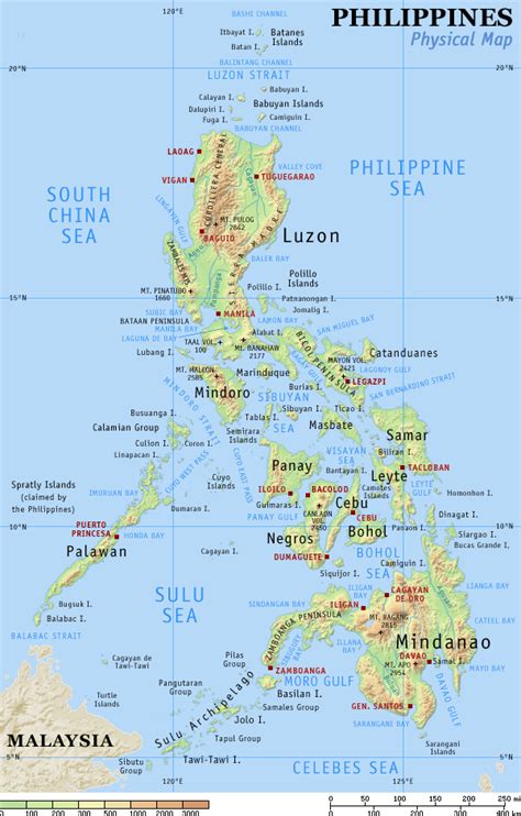 Filipiny Mapa , Mapy Filipin | Travelin