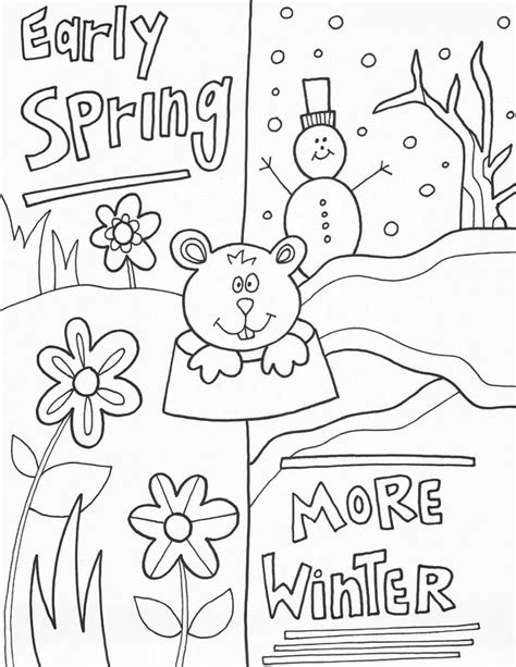 Groundhog Day Worksheets - Best Coloring Pages For Kids