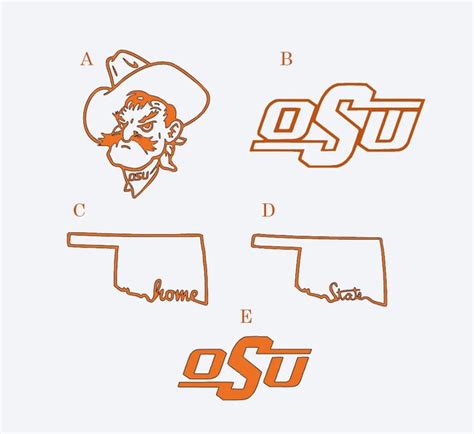 Oklahoma State University OSU Vinyl Decals by MKXStudios on Etsy