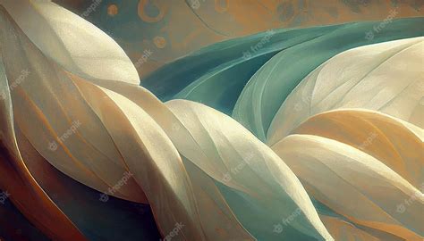 Premium AI Image | Art nouveau floral inspired abstract background