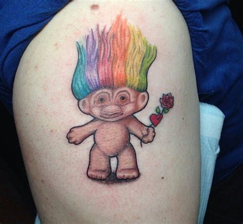 Troll doll tattoo by Albert at Tattoos Forever, for an appointment call 850-244-5117. 90s ...