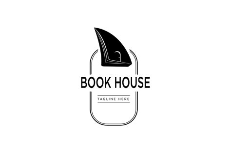 Book House Logo Design Vector Graphic by ayska17 · Creative Fabrica