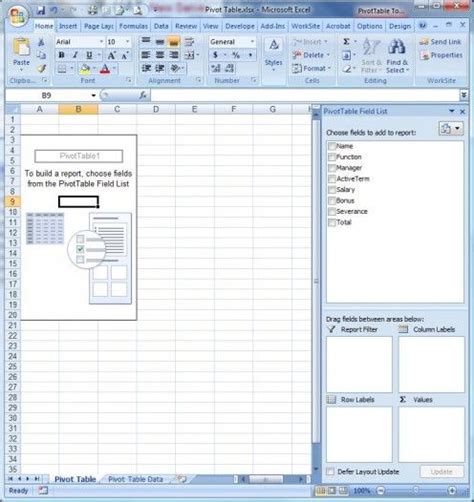 Excel pivot tables cheat sheet - lsaoil