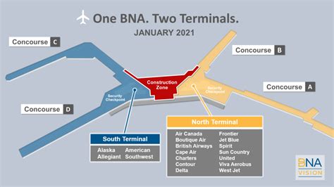 Nashville International Airport to split into two terminals during ...