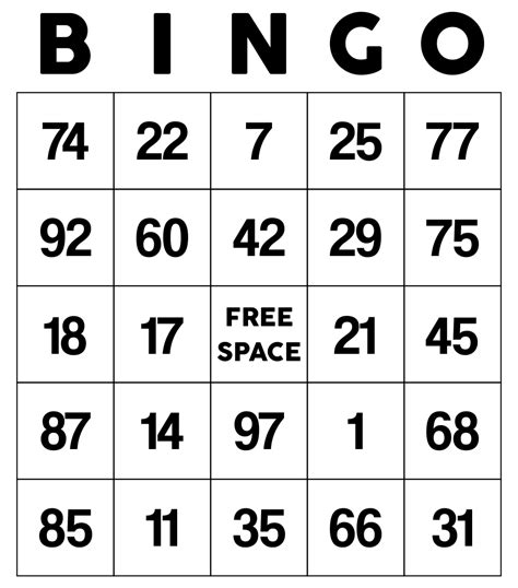 Classic Bingo Cards - 10 Free PDF Printables | Printablee