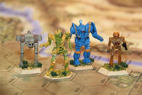 BattleTech miniatures 4 | Four of 27 plastic BattleTech mini… | Flickr