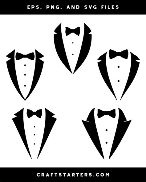 Tuxedo Silhouette Clipart Vector Graphic Digital Stamp Svg, 60% OFF