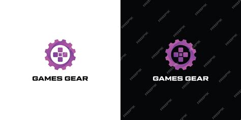 Premium Vector | Premium creative games gear logo design