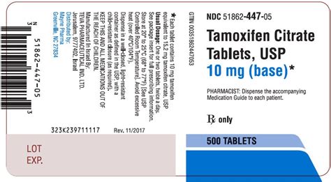 Tamoxifen - FDA prescribing information, side effects and uses