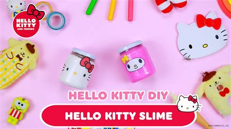 Hello Kitty slime | Hello Kitty DIY - YouTube