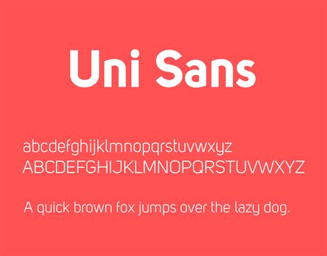 Uni Sans Font Free Download - Free Fonts