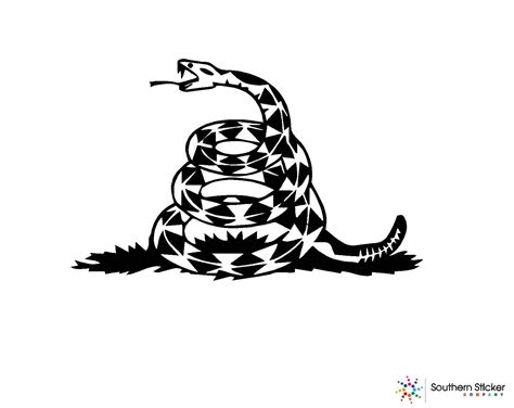 Dont Tread On Me Snake Decal