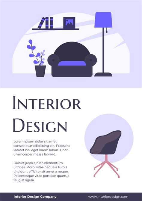 Interior Design Promotional Poster | Poster (Startseite) Template