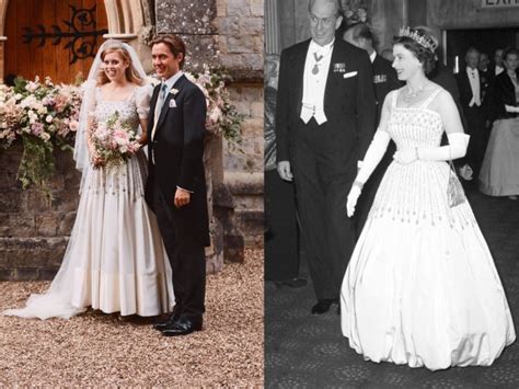 Princess Beatrice wears the Queen’s dress, tiara in wedding photos ...