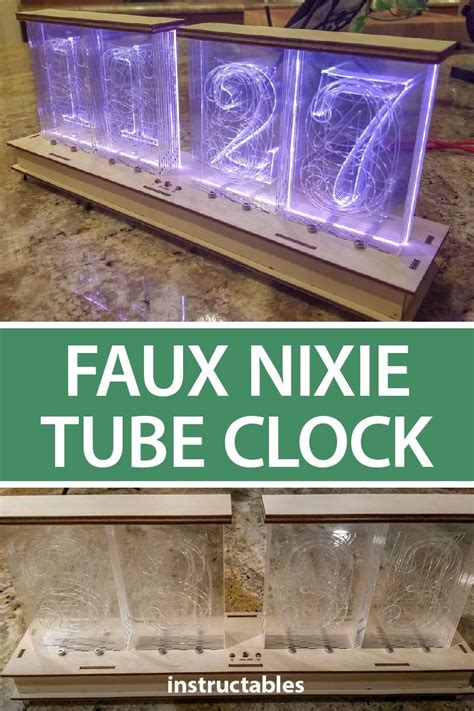 Faux Nixie Tube Clock | Nixie tube, Clock, Electronics projects diy