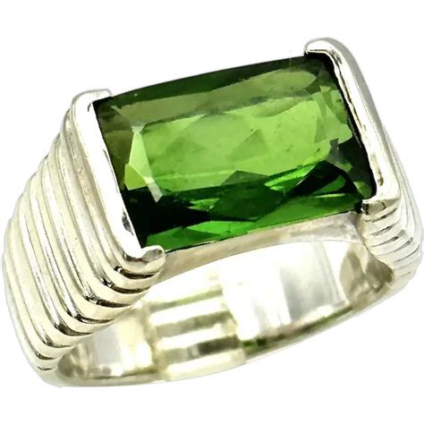 mens tourmaline ring - Gem