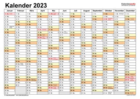 Kalender 2023 Net Zum Ausdrucken