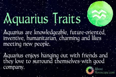 ♒ Aquarius Traits, Personality And Characteristics