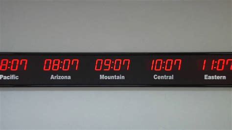 BRG Precision Product's 661M - 7 Zone, Fixed Zone, Time Zone Clock - YouTube