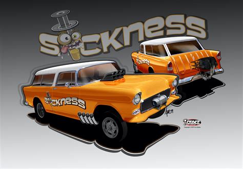 Tom Bailey Is Building the Sickest 1955 Chevy Nomad Gasser Out There - autoevolution