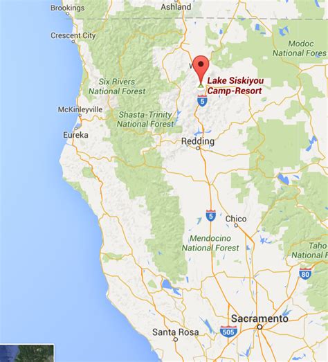 Lake Siskiyou Camp Resort Map - Map Of Israel And Palestine