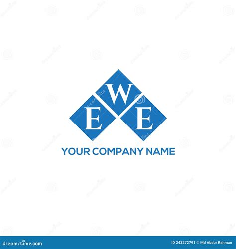 EWE Letter Logo Design on White Background. EWE Creative Initials Letter Logo Concept Stock ...