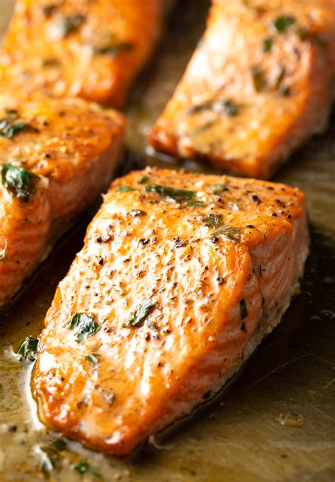 Broiled Salmon Recipe with Garlic Herb Butter - A Spicy Perspective