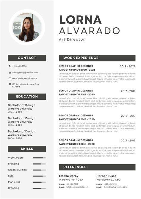 Page Free Printable Resume Templates You Can Customize, 41% OFF