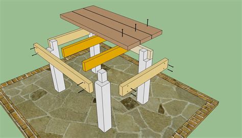 diy outdoor table | Diy Outdoor Tables Plans PDF Plans Download How To Build Blueprints ...