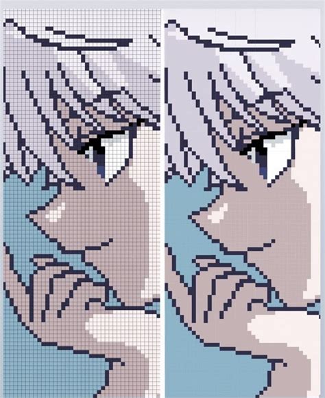 anime pixel art grid - Killua - InfographicNow.com | Your Number One Source For daily ...