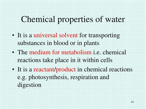 Properties Of Water Chemical Structure