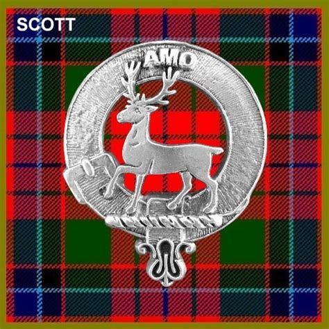 Scott Clan Crest Scottish Pewter Cap Badge CB01 - Etsy