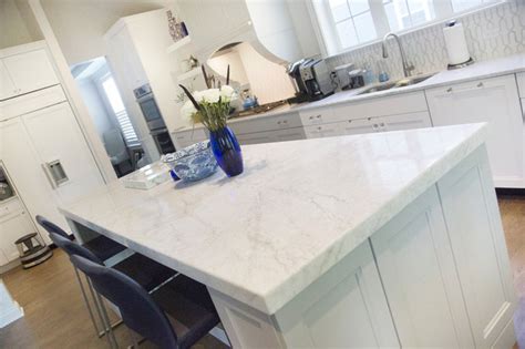 White Princess quartzite - Traditional - Kitchen - Chicago - by Stone ...