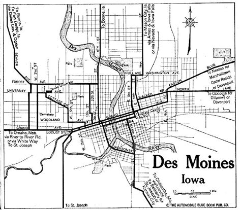 Des Moines Iowa Map | Color 2018