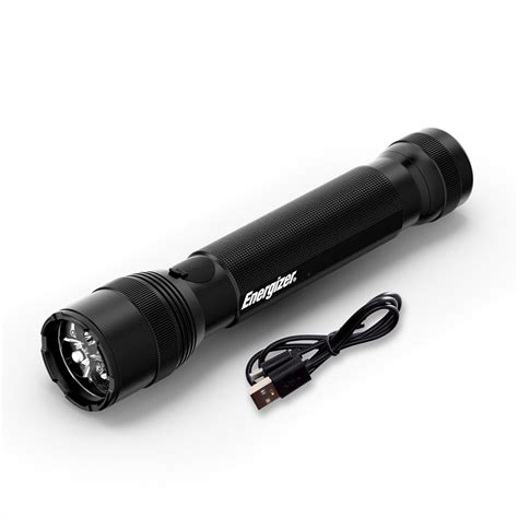 Energizer TAC R 1200 Rechargeable Tactical Flashlight, 1200 Lumens, IPX4 Water Resistant ...