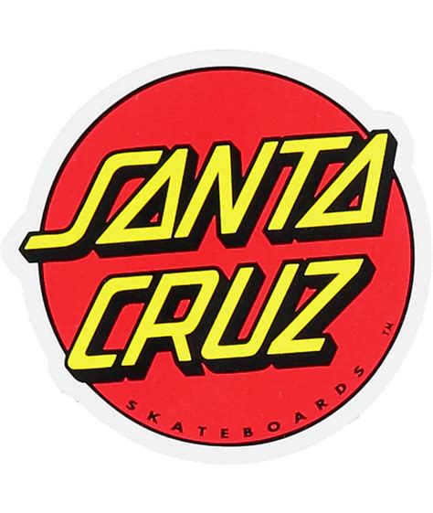 Santa Cruz Classic Dot 3" Sticker | Zumiez